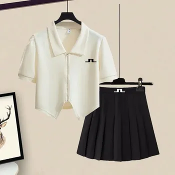 2023 новые товары Женский костюм для гольфа Летняя одежда для гольфа Женская спортивная одежда Женская рубашка для гольфа Костюм для гольфа Женская юбка для гольфа для тенниса