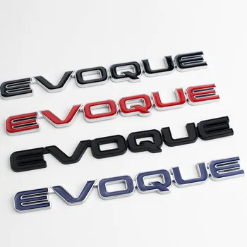 3D Металлическая наклейка на значок заднего багажника автомобиля, эмблема EVOQUE для Land Rover Range Rover Evoque 2012 2013 2014 2016 2018 2020 Аксессуары