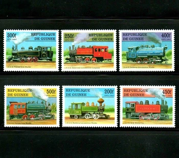 6 шт./компл. Марка Почты Новой Гвинеи 1997 Classic Train Stamps MNH