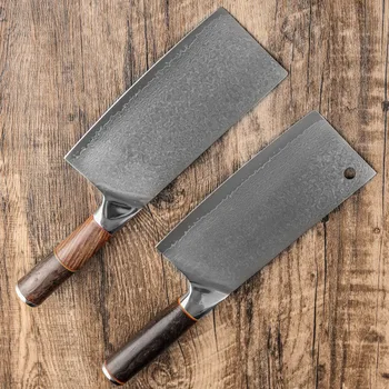 7-дюймовый нож для разделки мяса, Кухонные ножи шеф-повара из высокоуглеродистой дамасской нержавеющей стали VG10, Острый Мясницкий нож для нарезки, инструмент для приготовления пищи