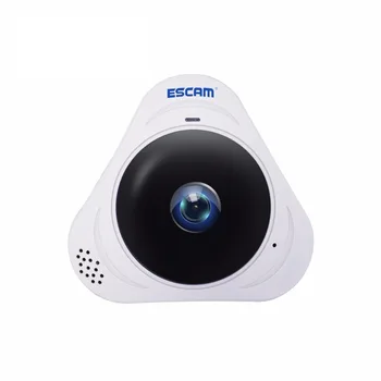 ESCAM Q8 HD 960P 1.3MP Панорамный Монитор 360 Градусов Fisheye WIFI ИК Инфракрасная Камера VR Камера С Двусторонним Аудио Продается