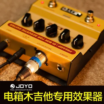 JOYO Zhuolu AD-2 Деревянная Гитара Оригинальная Звуковая Коробка Qin Floor to Floor Front DI Box JDI-01 Сбалансированный Одноблочный Эффектор