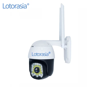 Lotorasia Двухстороннее аудио 1080P 4G/Wifi Камера видеонаблюдения Наружное купольное видеонаблюдение Беспроводная IP-камера, яркая в ночное время суток