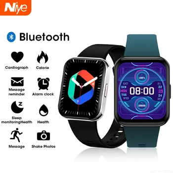 Niye2023 Новые Спортивные Смарт-Часы Для Мужчин И Женщин 1,8-дюймовый Полносенсорный Фитнес-Трекер IP67 Водонепроницаемые Смарт-часы для Телефона Huawei Xiaomi