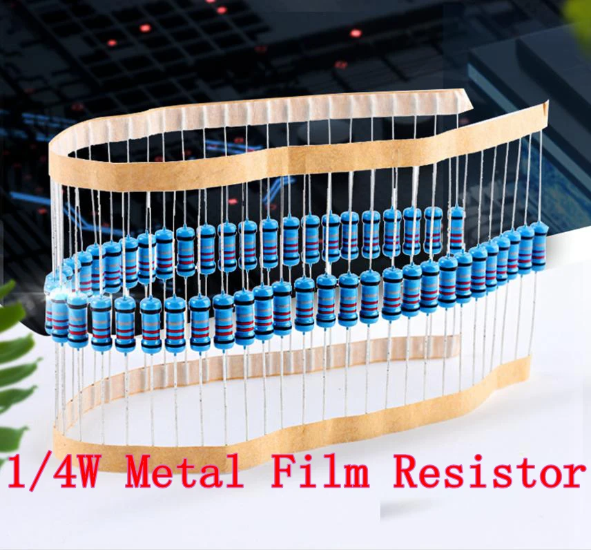 (100шт) 240R Ом 1/4 Вт металлический пленочный резистор 240R Ом 0,25 Вт 1% ROHS1