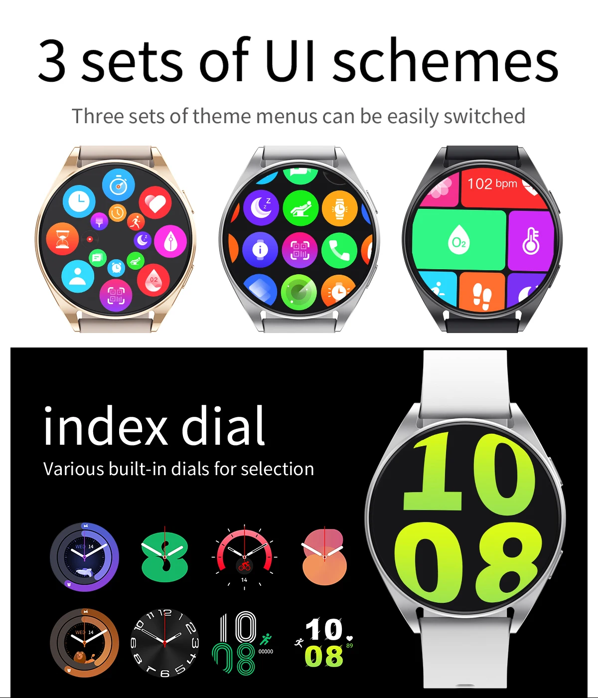 2023 Смарт-часы Мужские Женские Для Samsung Galaxy watch 6 Smartwatch Мужские BT Call Водонепроницаемые 1,5-дюймовые Часы с Экраном для Android IOS2
