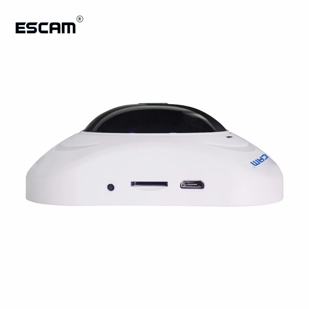 ESCAM Q8 HD 960P 1.3MP Панорамный Монитор 360 Градусов Fisheye WIFI ИК Инфракрасная Камера VR Камера С Двусторонним Аудио Продается1