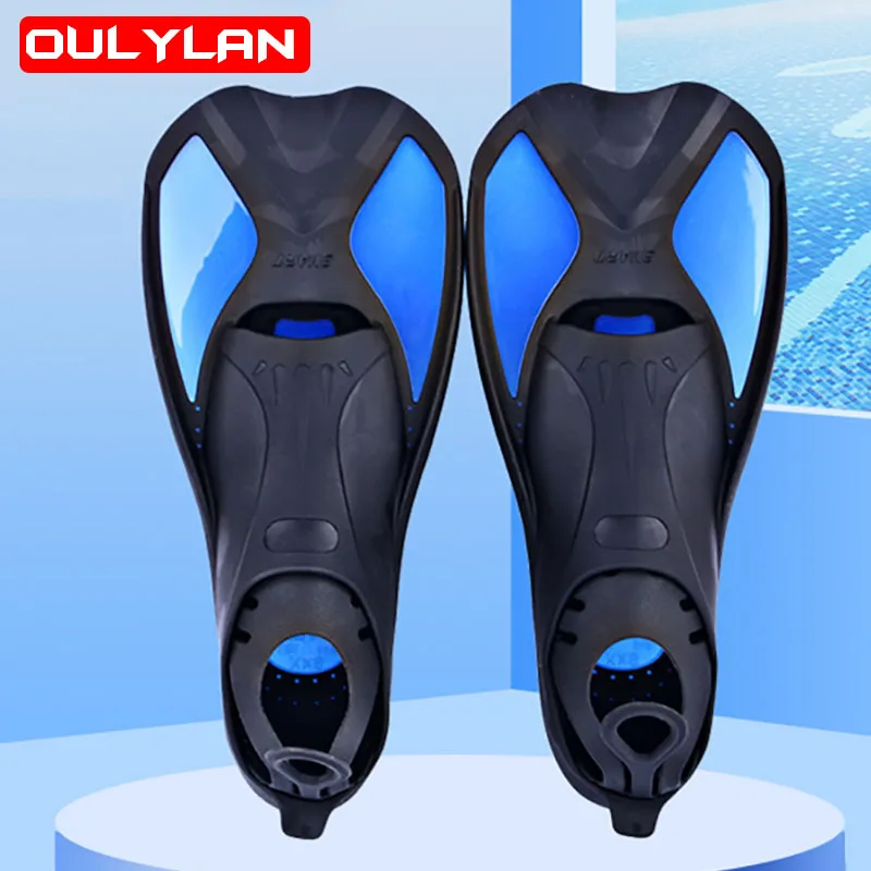 Oulylan Новые Профессиональные ласты для подводного плавания Регулируемая обувь для плавания для взрослых Силиконовые Длинные Погружные ласты для подводного плавания4