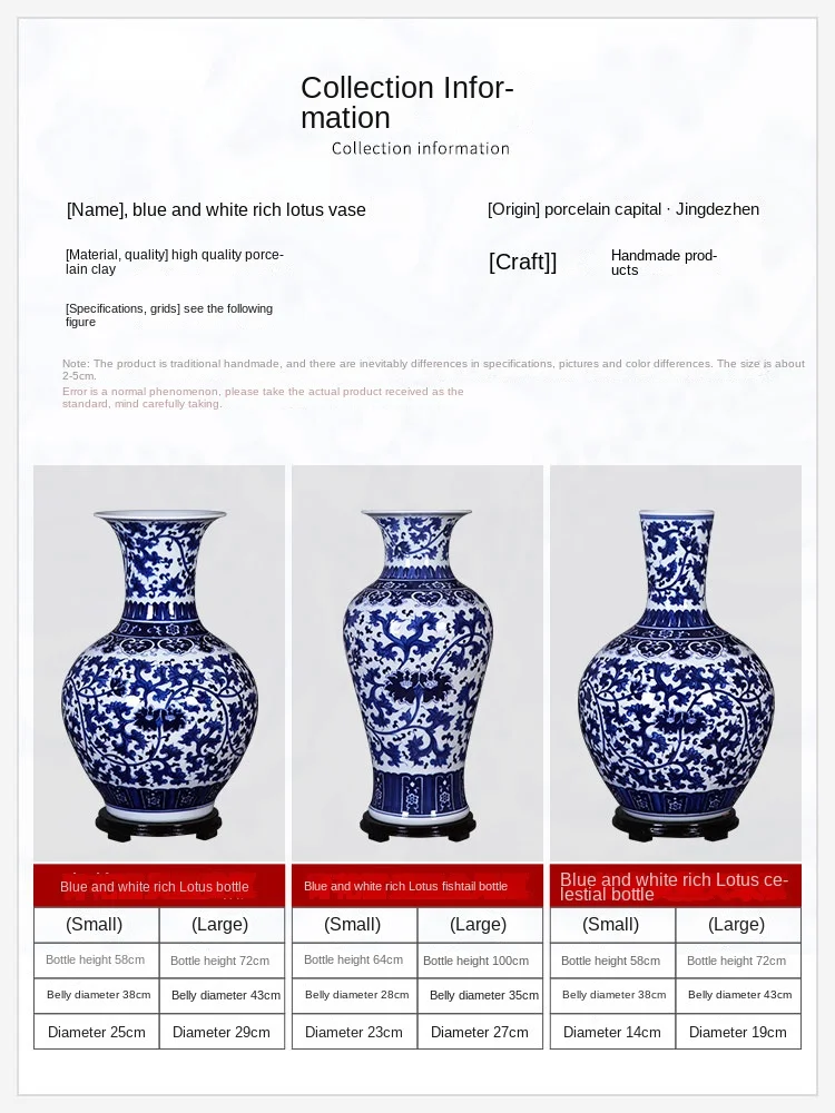 Керамическая ваза Цзиндэчжэнь, бело-голубая фарфоровая ваза, Цветочная композиция из шпагата в новом китайском стиле, фарфоровое украшение для гостиной2