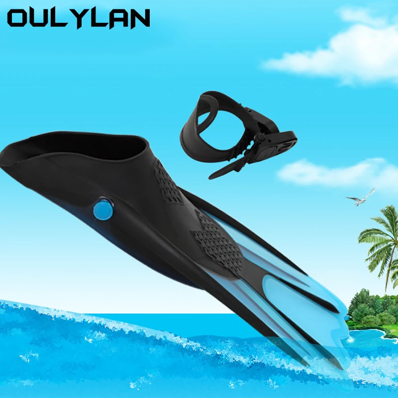 Ласты для подводного плавания Oulylan, Регулируемая обувь для плавания, Силиконовые Длинные ласты для подводного плавания, Снаряжение для дайвинга для взрослых1