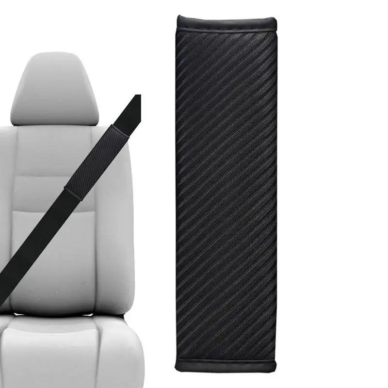 Подушка для ремня безопасности для автомобилей Универсальная подушка для ремня безопасности автомобиля 3D Полосатая сетчатая ткань Накладка для ремня безопасности для грузовика Аксессуары для интерьера автомобиля4