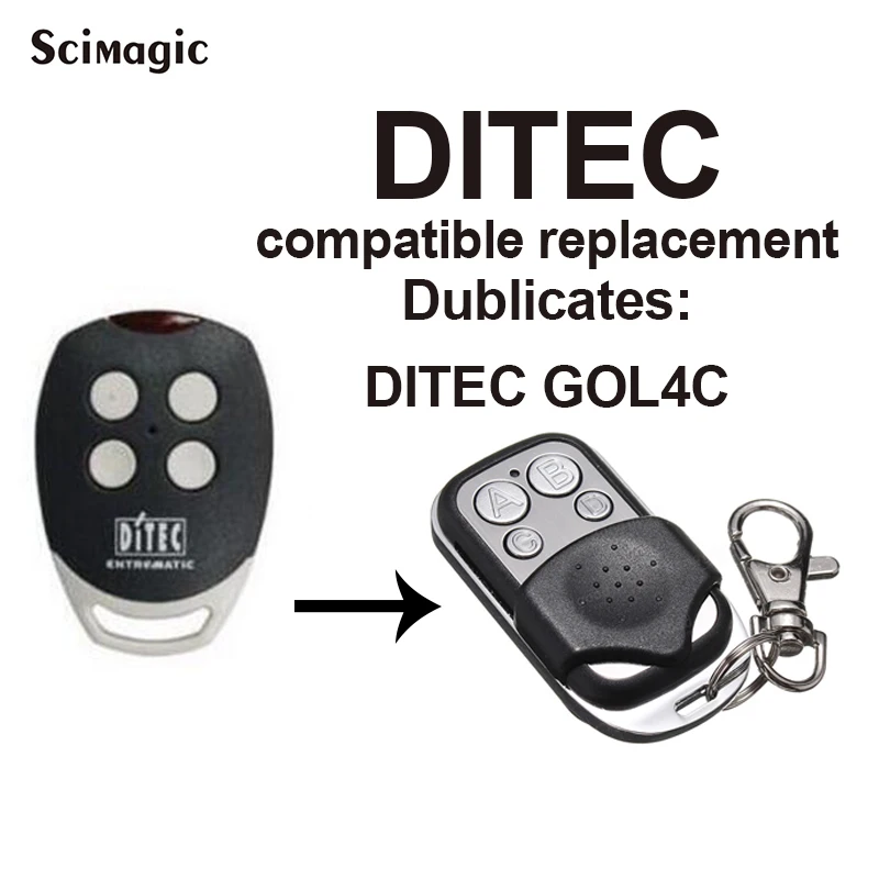 Пульт дистанционного управления Ditec Entrematic Gol4C с 4 каналами Для Фиксированного Кода 433MHz 433.92 DitecGOL4C Пульт Дистанционного Управления Устройством Открывания Гаражных ворот5