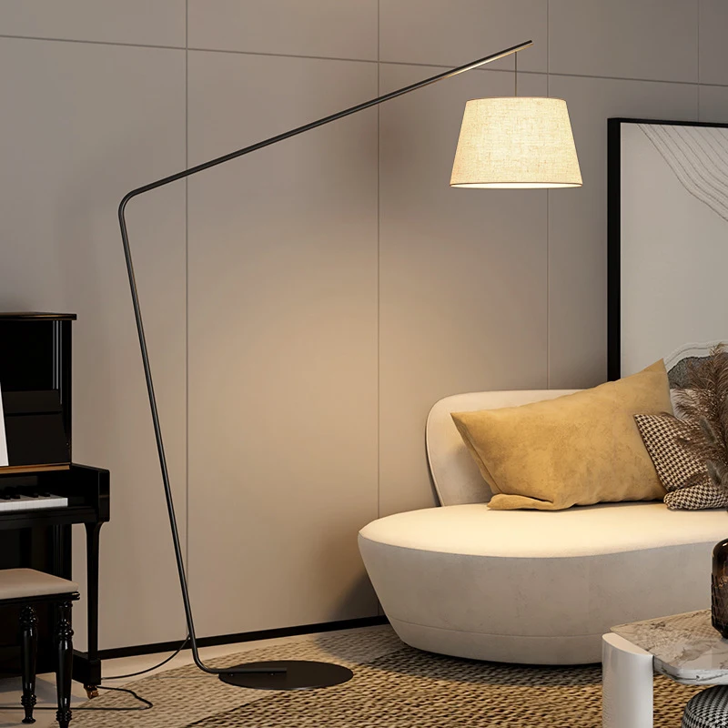 Торшер SOURA Nordic Black для рыбалки В современной семейной гостиной Рядом с диваном Креативный Светодиодный Декоративный светильник3