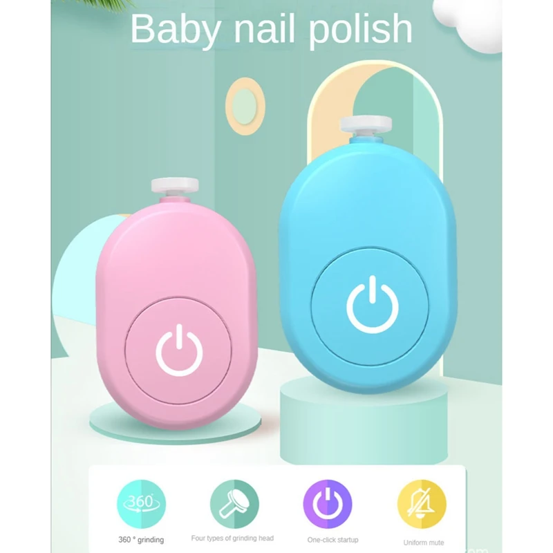 Электрический Триммер для ногтей, детский инструмент для полировки ногтей, Набор для ухода за ребенком, Маникюрный набор, легко Подстригаемые кусачки для ногтей для новорожденных2