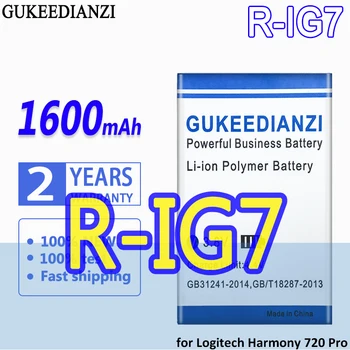 Аккумулятор GUKEEDIANZI высокой емкости R-IG7 (Harmony 880) 1600 мАч для Logitech Harmony 880 885 890 895 900 Pro 720Pro 720 Pro 780 785