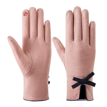 Высококачественная модная перчатка-варежка для женщин Зимой Для вождения с сенсорным экраном, Ветрозащитные, сохраняющие тепло Перчатки для езды на велосипеде на открытом воздухе с полными пальцами