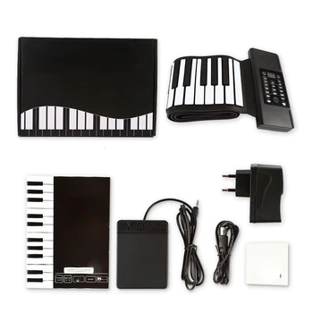 гибкая клавиатура пианино 88 клавиш цифровое MIDI-рояль музыкальные инструменты