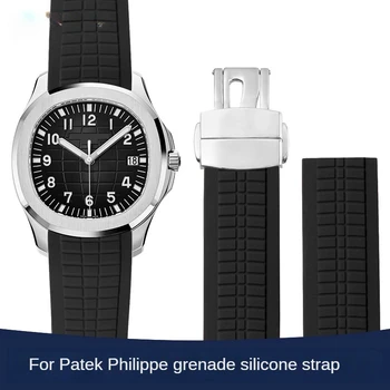Для Patek Philippe Удобный силиконовый 21 мм сменный ремешок для часов для мужчин Grenade 5164/5167, белые, красные, черные спортивные резиновые ремешки для часов
