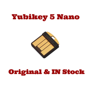 Ключ безопасности Yubico Yubikey 5 Nano USB A, сертифицирован FIDO 2, сертифицирован FIDO Universal 2nd Factor (U2F)