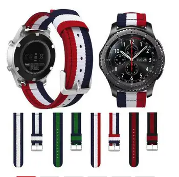 Нейлоновый ремешок для Samsung Galaxy Watch 3 46 мм/Active 2/Huawei watch GT2/Amazfit GTR Удобный ремешок-браслет для ремешка 22 мм 20 мм