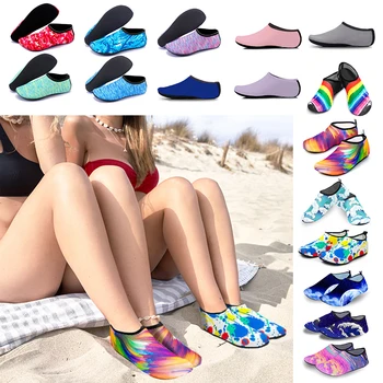 Обувь для женщин мужчин лето босиком обувь быстро сухой пляж плавание дайвинг носки кроссовки-носки пляж Аква обувь тапки