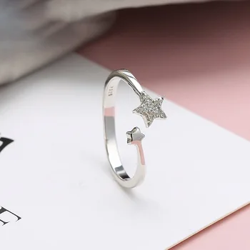 Оригинальное серебряное кольцо TF-Jz 5 с гравировкой из горного хрусталя, модное и элегантное женское ювелирное кольцо, бесплатная доставка, ru
