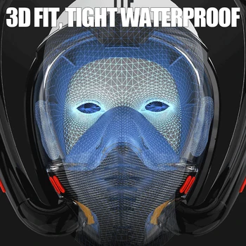 Подводные Респираторные очки, маска для подводного плавания, двойная дыхательная трубка