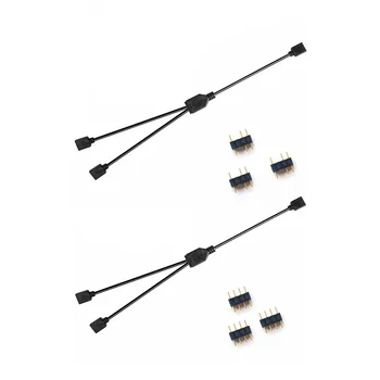 Поддержка удлинительного кабеля ARGB 5V 3Pin/12V 4Pin для материнских плат ASUS/ MICROSTAR /Huaqing Кабель-разветвитель RGB