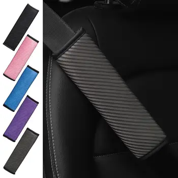 Подушка для ремня безопасности для автомобилей Универсальная подушка для ремня безопасности автомобиля 3D Полосатая сетчатая ткань Накладка для ремня безопасности для грузовика Аксессуары для интерьера автомобиля