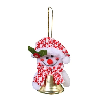 Рождественский Снеговик Санта Мультфильм Подвесные Колокольчики Подвесное украшение 2023 Новый Год E65B