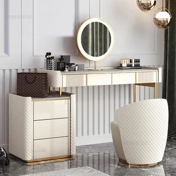 Современный минималистичный туалетный столик Шкаф для хранения мебели для дома Комоды для спальни Туалетный столик Ящик косметического столика Столик для макияжа