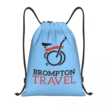 Сумка на шнурке для велосипеда Bromptons, Женская Мужская Складная сумка для спортзала, Тренировочные рюкзаки для хранения