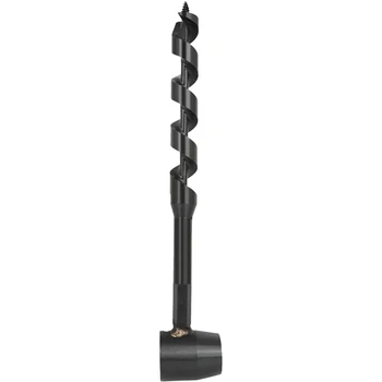 Удлиненное сверло, деревообрабатывающее удлиненное ручное сверло, Черное сверло с четырьмя лезвиями, Ручное спиральное сверло по дереву 19-230 мм