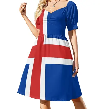 Флаг Исландии, платье, одежда, женское лето 2023, африканские платья для женщин, женская одежда, летнее платье