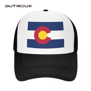 Флаг Колорадо 2023, летняя женская мужская сетчатая бейсболка, солнцезащитная кепка, уличные дышащие шляпы, Casquette